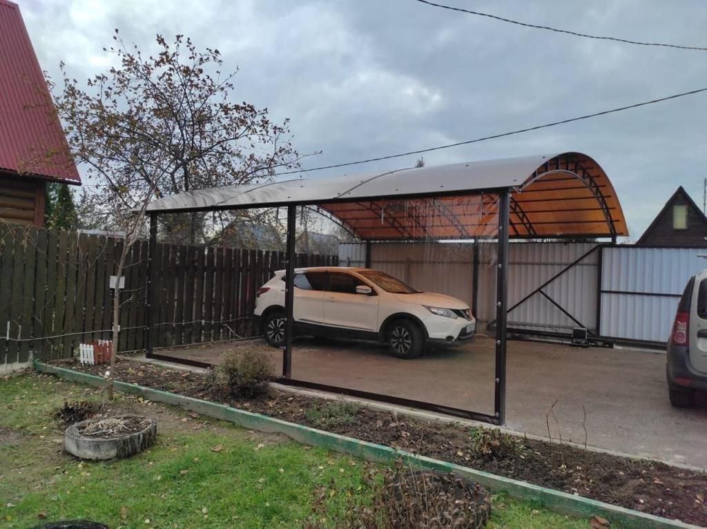 Прозрачные шторы ПВХ для навеса под автомобиль в Борисоглебском